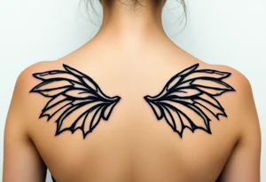 fairy wings gothic tattoo idea