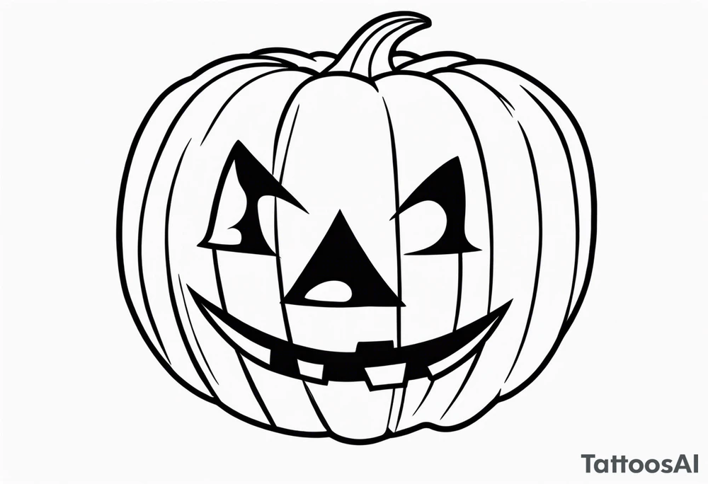 Jack-o’-Lantern tattoo idea