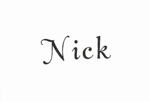 Nick tattoo idea