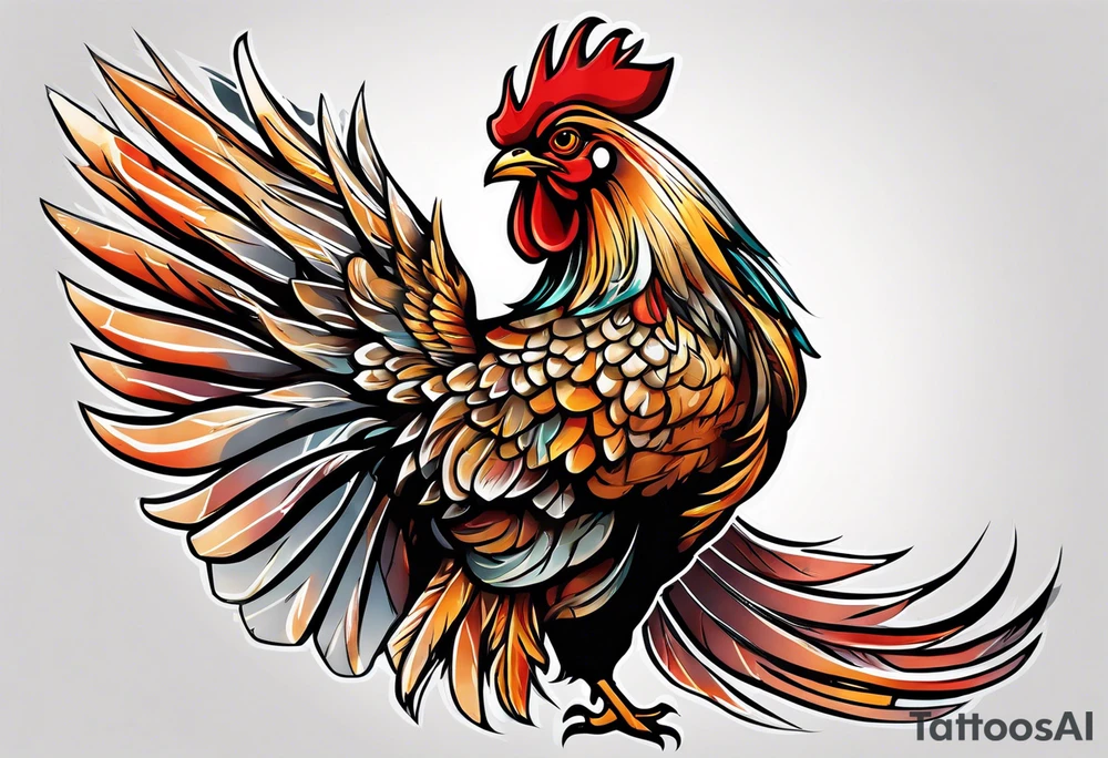 Chicken wing tattoo idea