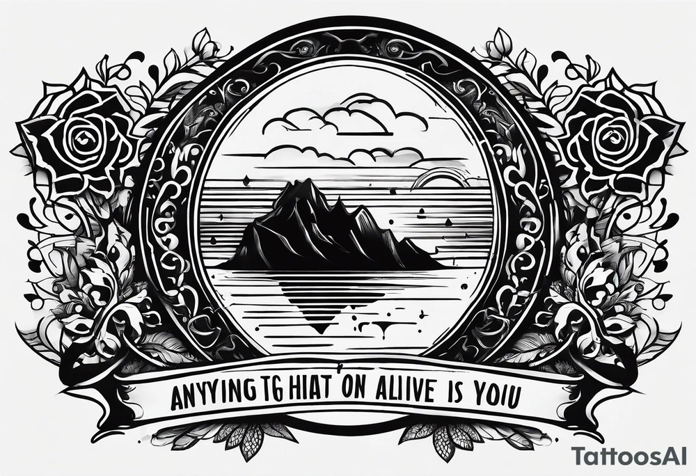Simple quote tattoo that says, "anything or anyone
that does not bring you alive
is too small for you." tattoo idea