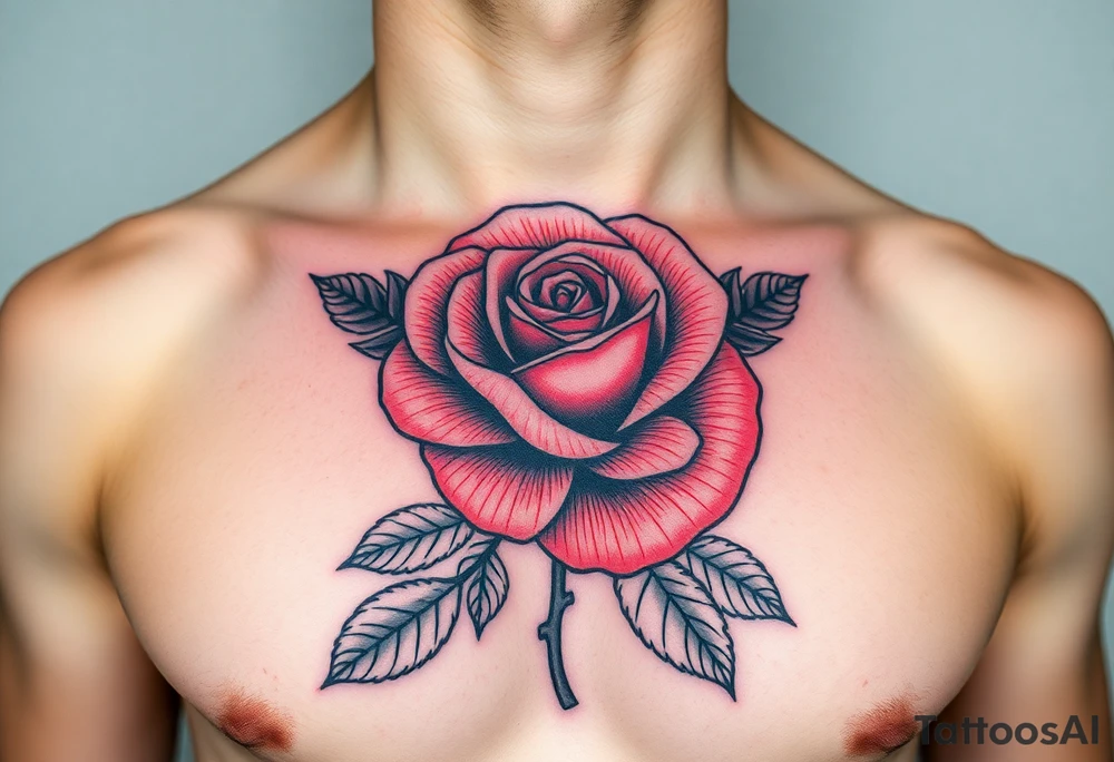 rose collage tattoo idea
