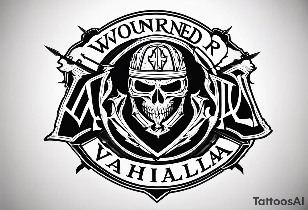 Wounded warrior valhalla tattoo idea