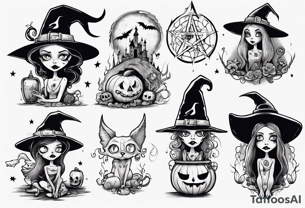 witch tattoo idea