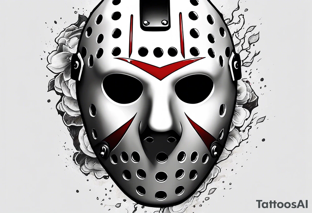 Friday the 13th Jason mask, Japanese art tattoo idea