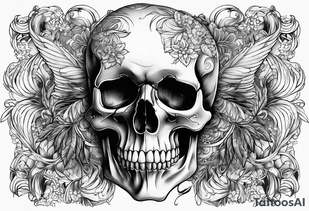 Skull tattoo idea