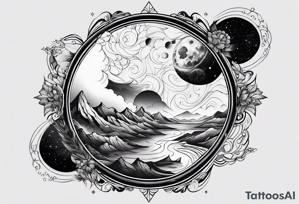 galaxy tattoo idea