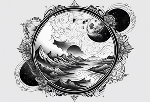 galaxy tattoo idea