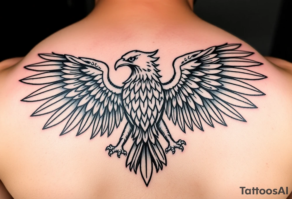 Tribal Polish Eagle tattoo idea