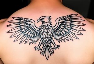Tribal Polish Eagle tattoo idea