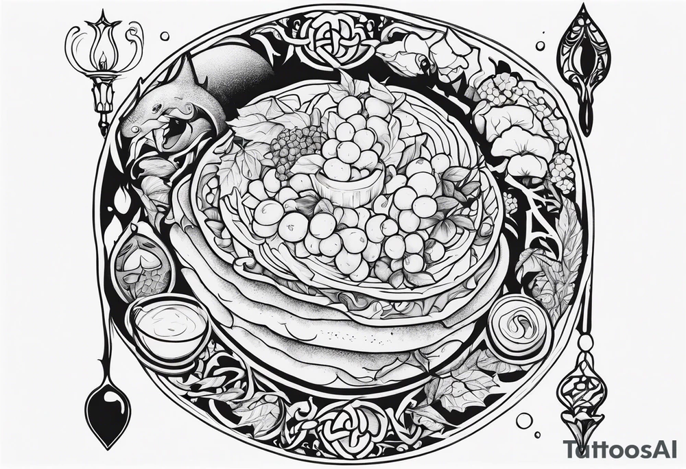 Gluttony tattoo idea