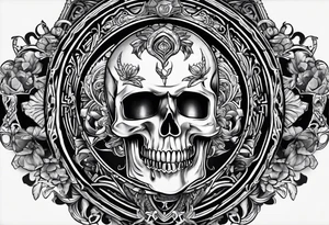 Scrolls that say “BUSHWICK” “ Darkside” “A.O.” tattoo idea
