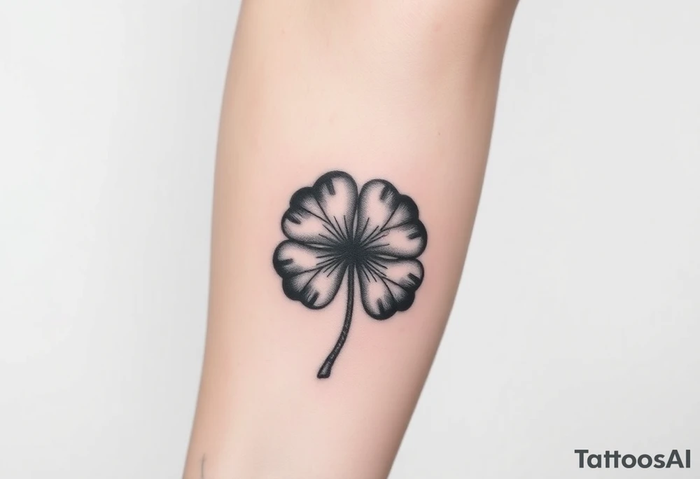 A five leaf clover grimoire from black clover tattoo idea