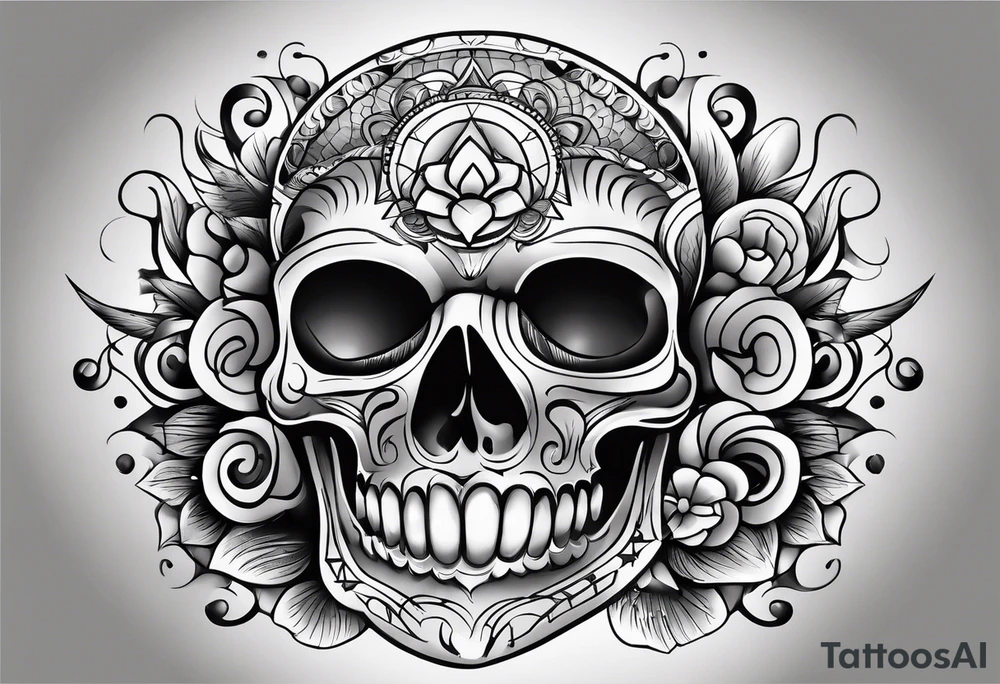 rock a Billy ganzer Arm Tattoo mit verschiedenen Motiven tattoo idea