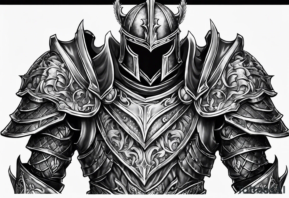 two knights heavy armor tattoo idea