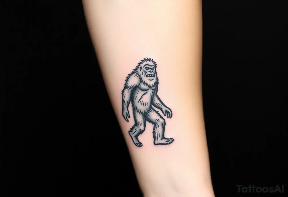 Bigfoot tattoo idea