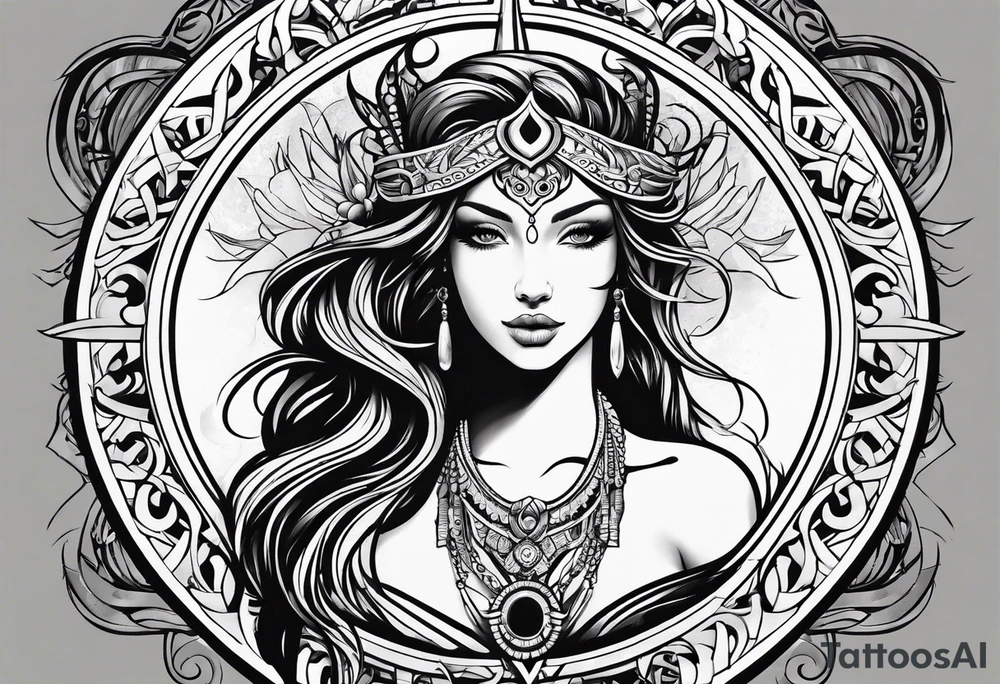 virgo zodiac tattoo idea