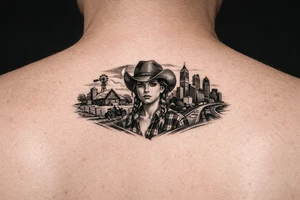 Black Country Girl from farmlands of North Florida to Black City of Metro Atlanta tattoo idea