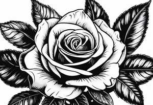 human hand grasping a rose stem tattoo idea