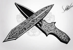 A kunai tattoo idea