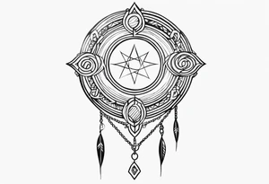 straight chain tattoo idea