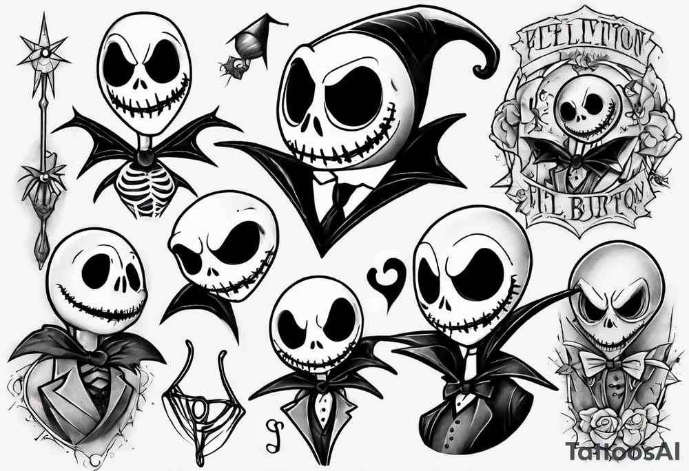 jack skellington tattoo idea