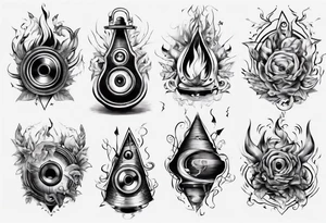 speaker hearth tattoo idea