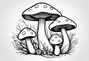 "Graceful Mushrooms" tattoo idea