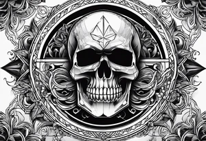 Piret skull tattoo idea