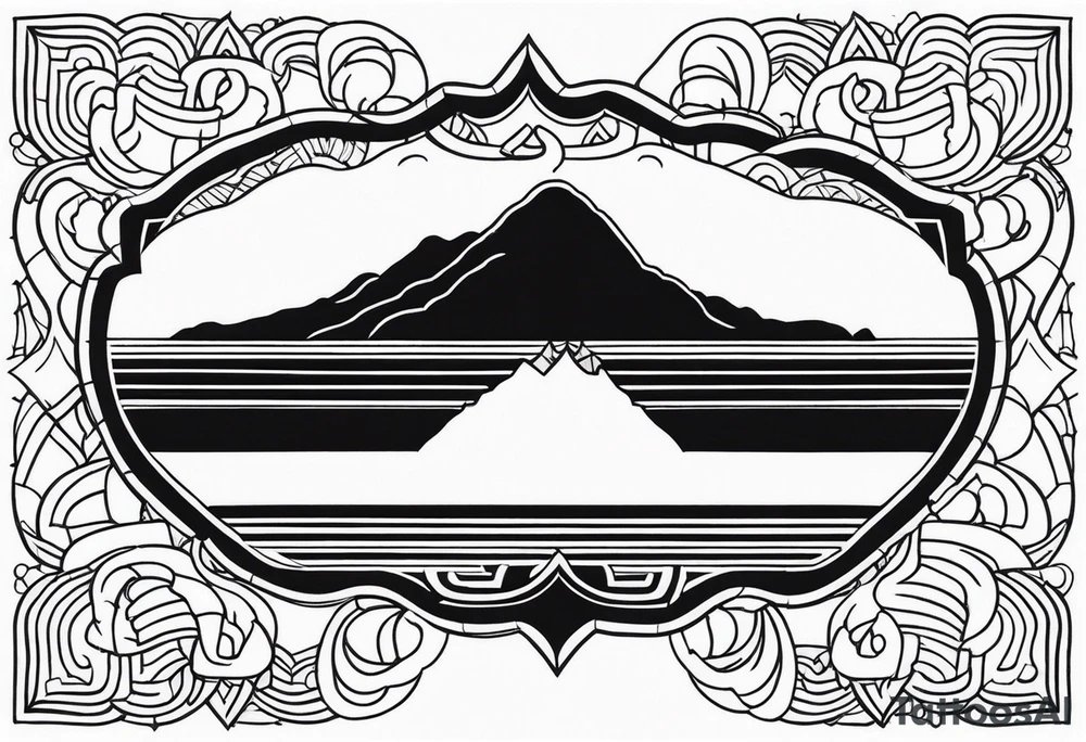 guam theme, minimalist tattoo idea