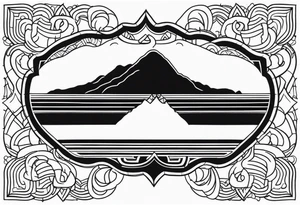 guam theme, minimalist tattoo idea