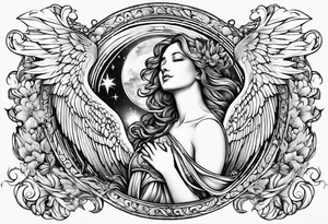Choir of angels in the sky tattoo idea