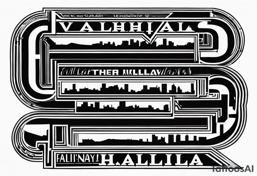 Valhalla stairs tattoo idea
