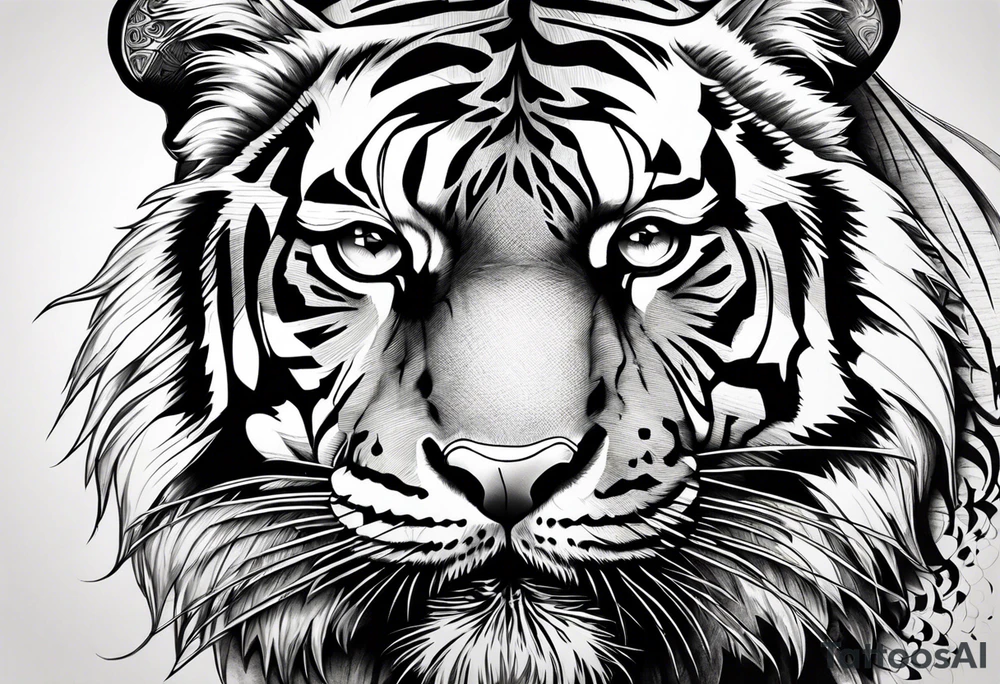 tiger tattoo idea