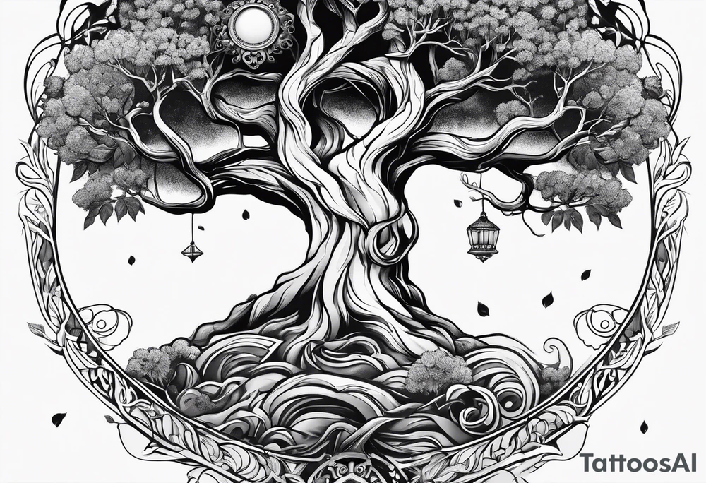 Yggdrasil petit simplist tattoo idea