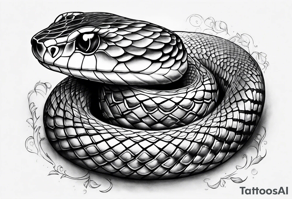 Litle snake tattoo idea