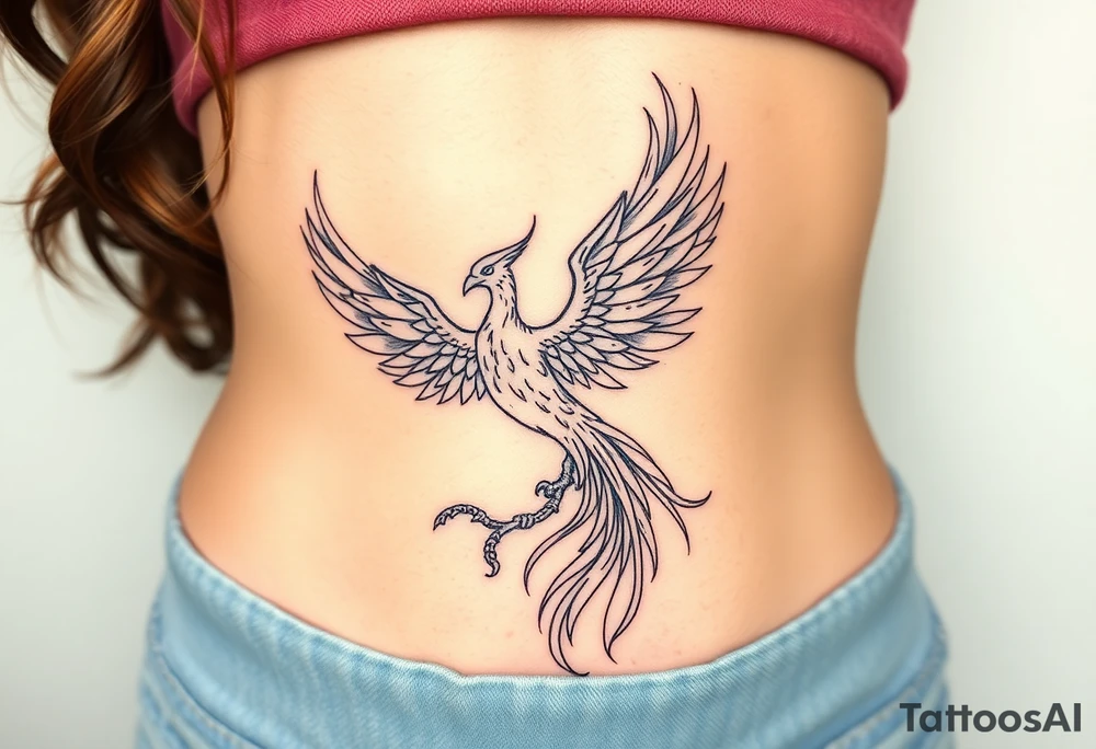 Phoenix rising tattoo idea