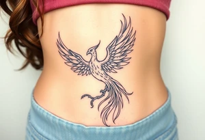 Phoenix rising tattoo idea