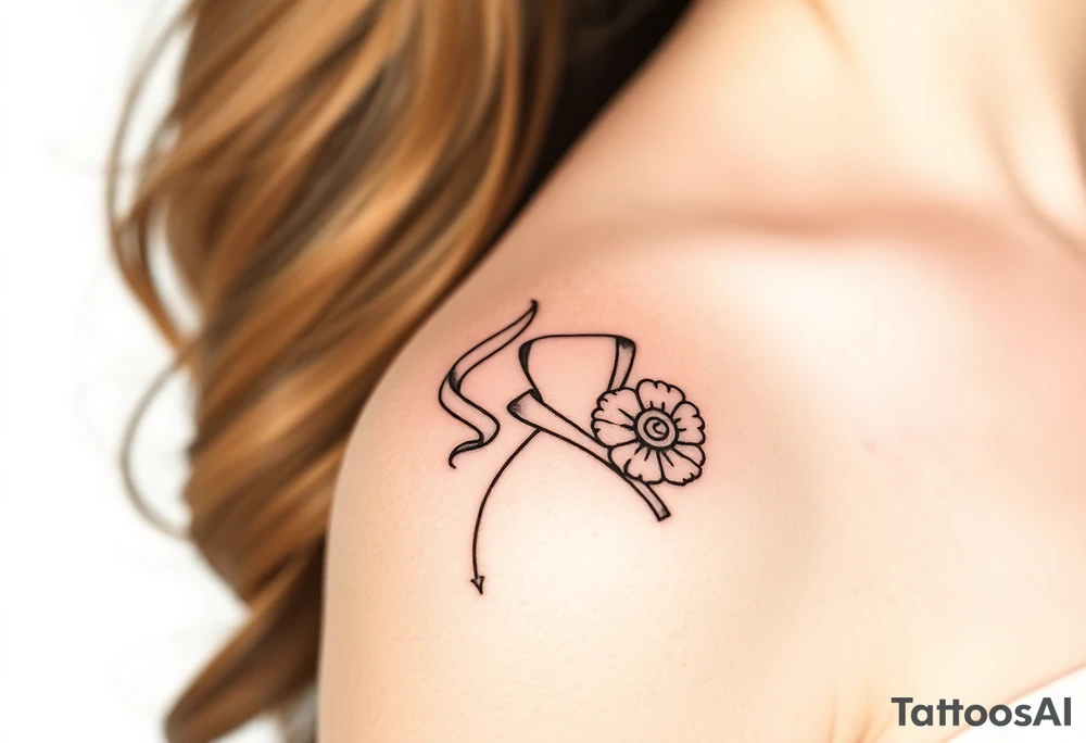 A softly shaded vintage-style illustration of a bride and groom, with sepia tones for an old-world charm tattoo idea