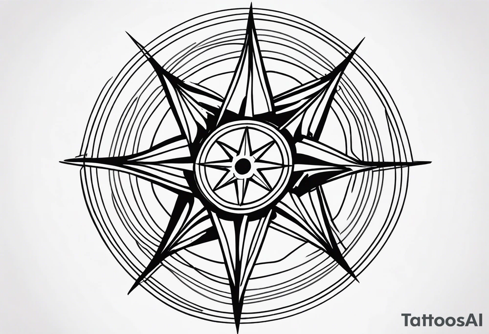 Wind Rose tattoo idea