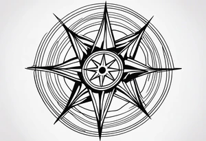 Wind Rose tattoo idea