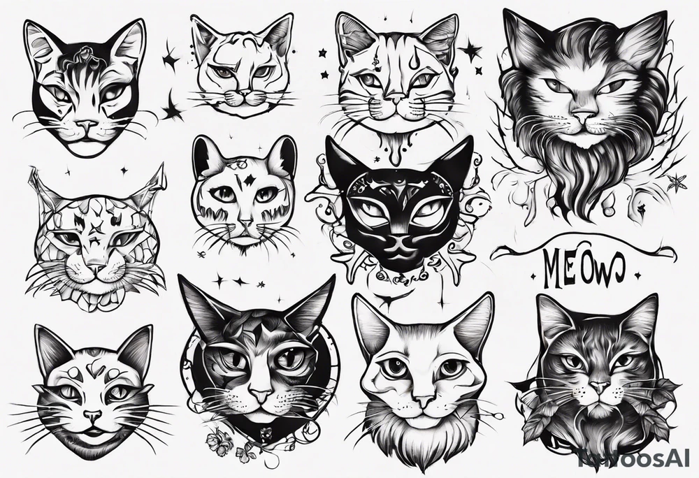 meow meow tattoo idea