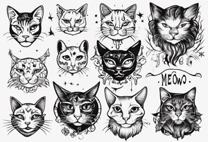 meow meow tattoo idea