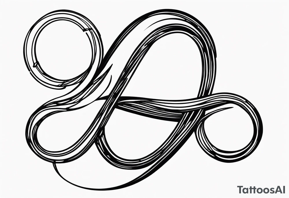Just a plain Infinity symbol with a capital letter B in the center, a capital letter J in the left side, and a capital letter J in the right side tattoo idea