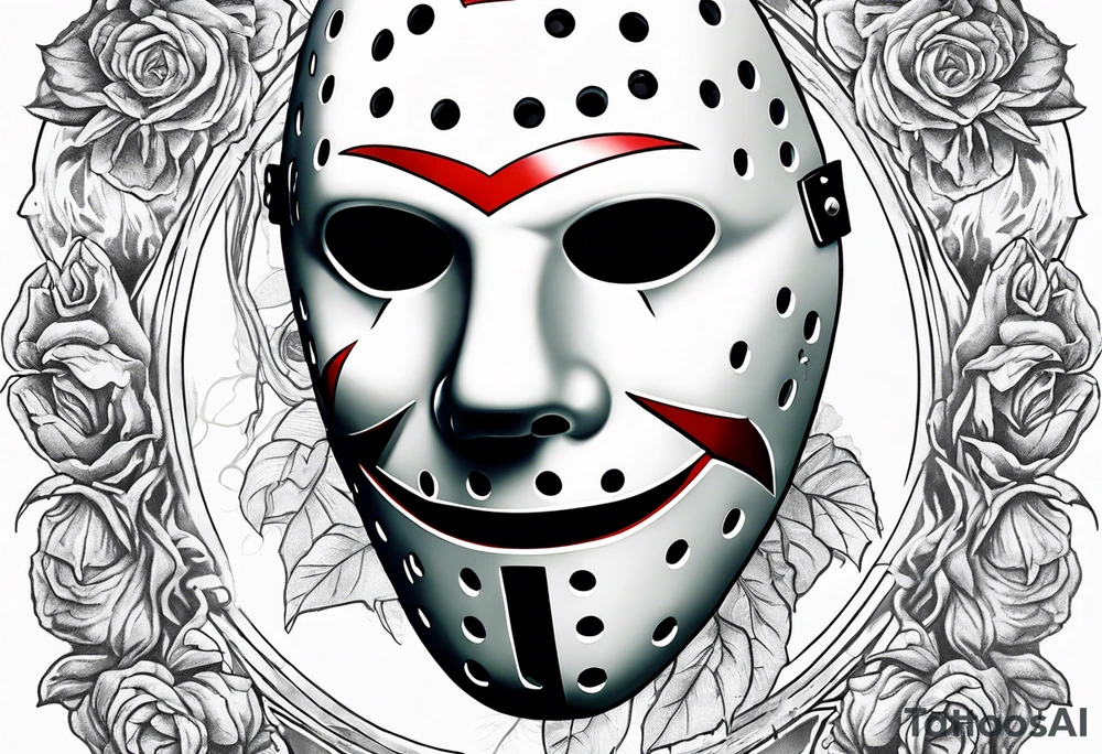 Friday the 13th mask, 13 in the mask tattoo idea