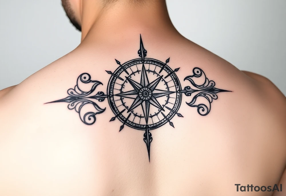Compass tattoo idea