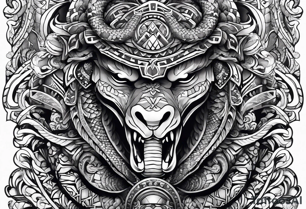aztec snake 

sleeve tattoo idea