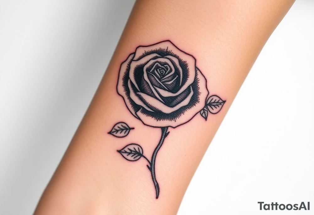 Money rose tattoo tattoo idea