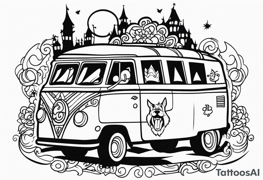 Scary Scooby doo themed tattoo idea