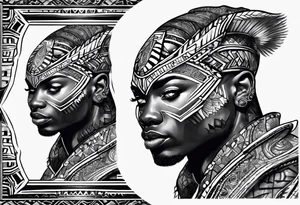 Wakanda patterns tattoo idea